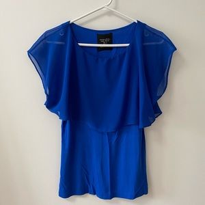 ZARA ROYAL BLUE BLOUSE
